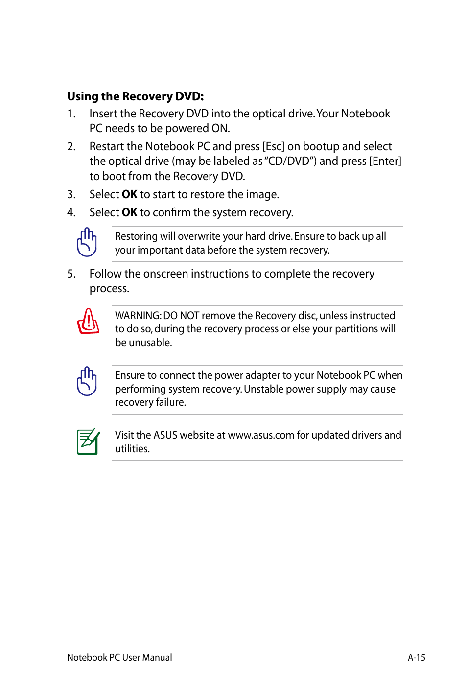 Asus X4LSM User Manual | Page 79 / 100