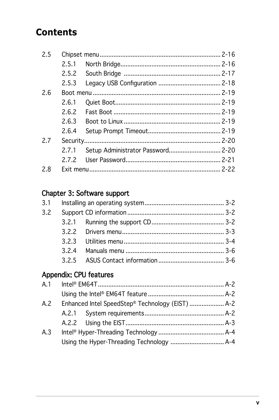 Asus P5L-MX/IPAT User Manual | Page 5 / 78