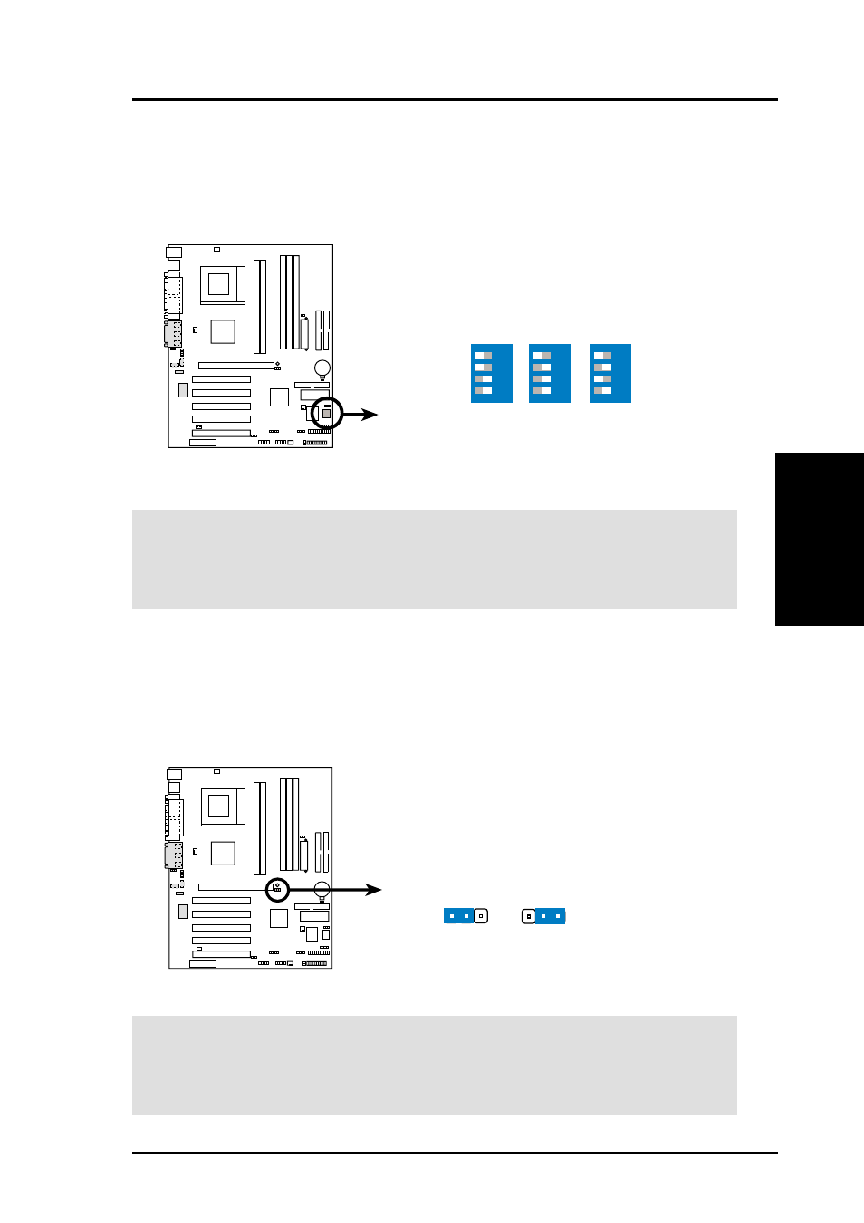 Hardware setup, Cua266 cpu external frequency selection dsw | Asus CUA266 User Manual | Page 19 / 94