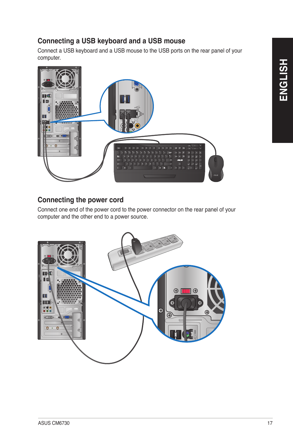 En gl is h en gl is h | Asus CM6730 User Manual | Page 17 / 72