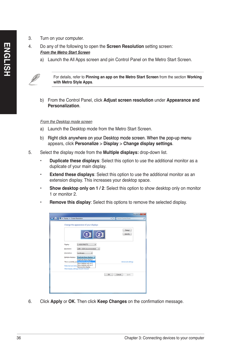 En gl is h en gl is h en gl is h en gl is h | Asus CM6730 User Manual | Page 36 / 72