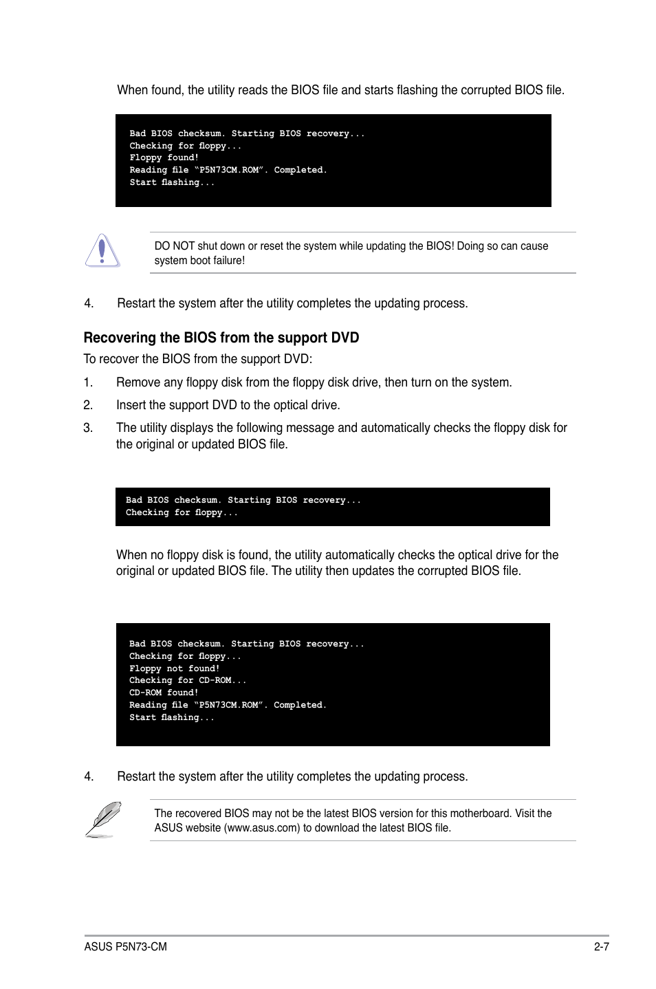 Asus P5N73-CM User Manual | Page 47 / 64