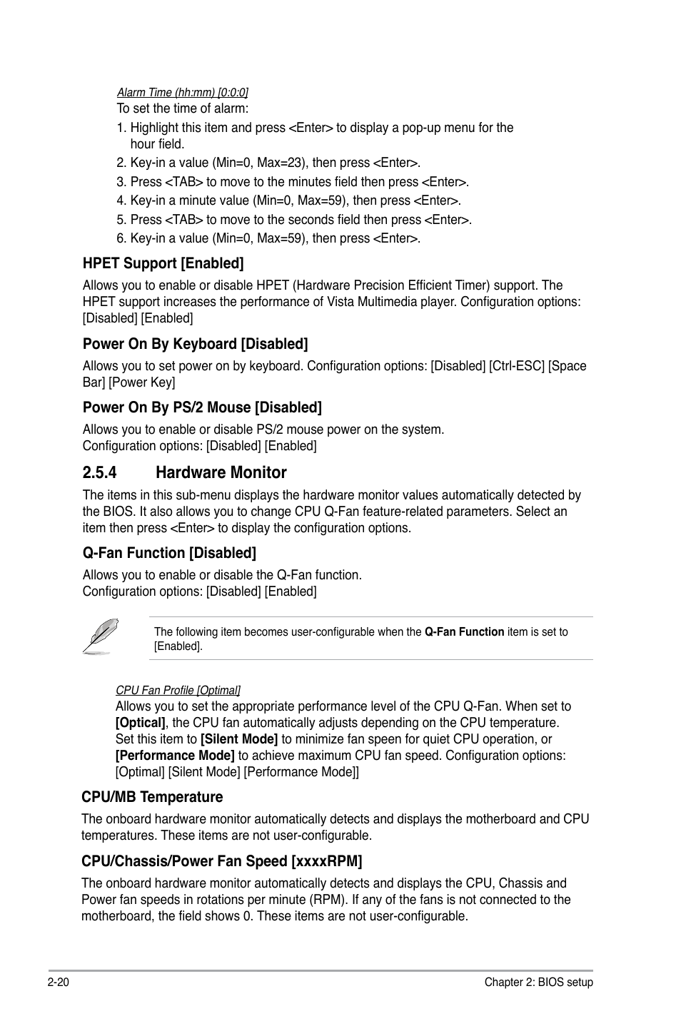 4 hardware monitor, Hardware monitor -20, Hardware.monitor | Asus P5N73-CM User Manual | Page 60 / 64