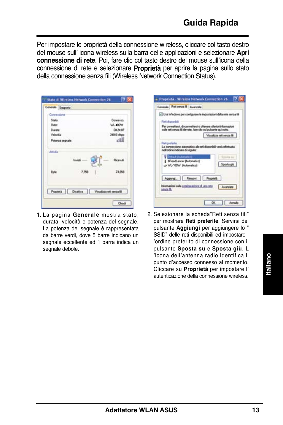 Guida rapida | Asus WL-160N User Manual | Page 15 / 55