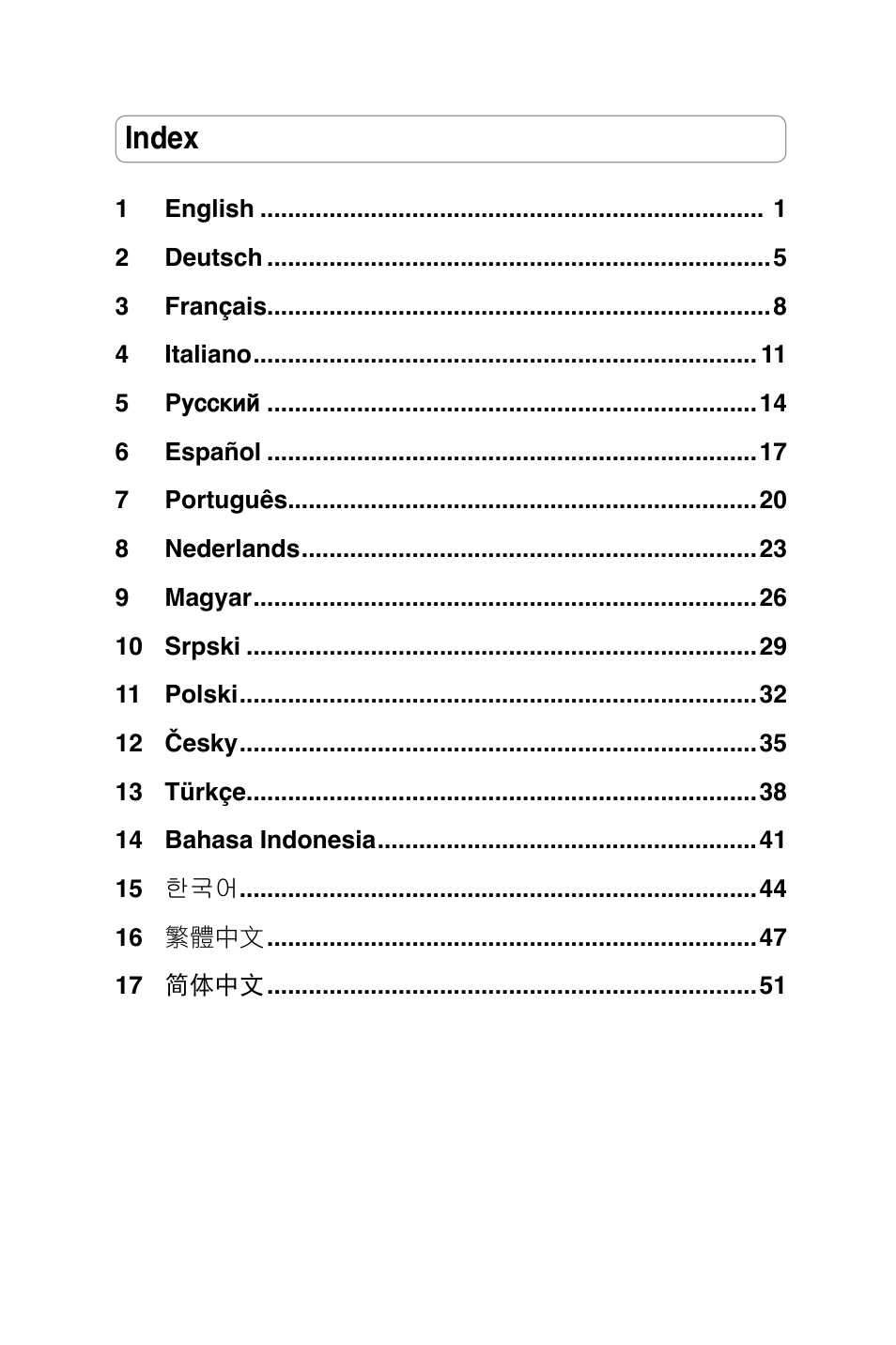 Index | Asus WL-160N User Manual | Page 2 / 55