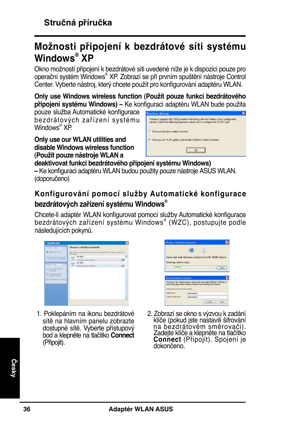 Stručná příručka | Asus WL-160N User Manual | Page 38 / 55