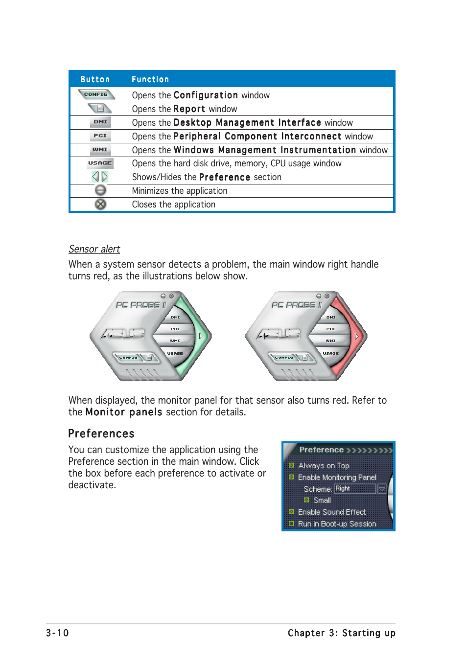 Preferences | Asus V2-AE1 User Manual | Page 46 / 110