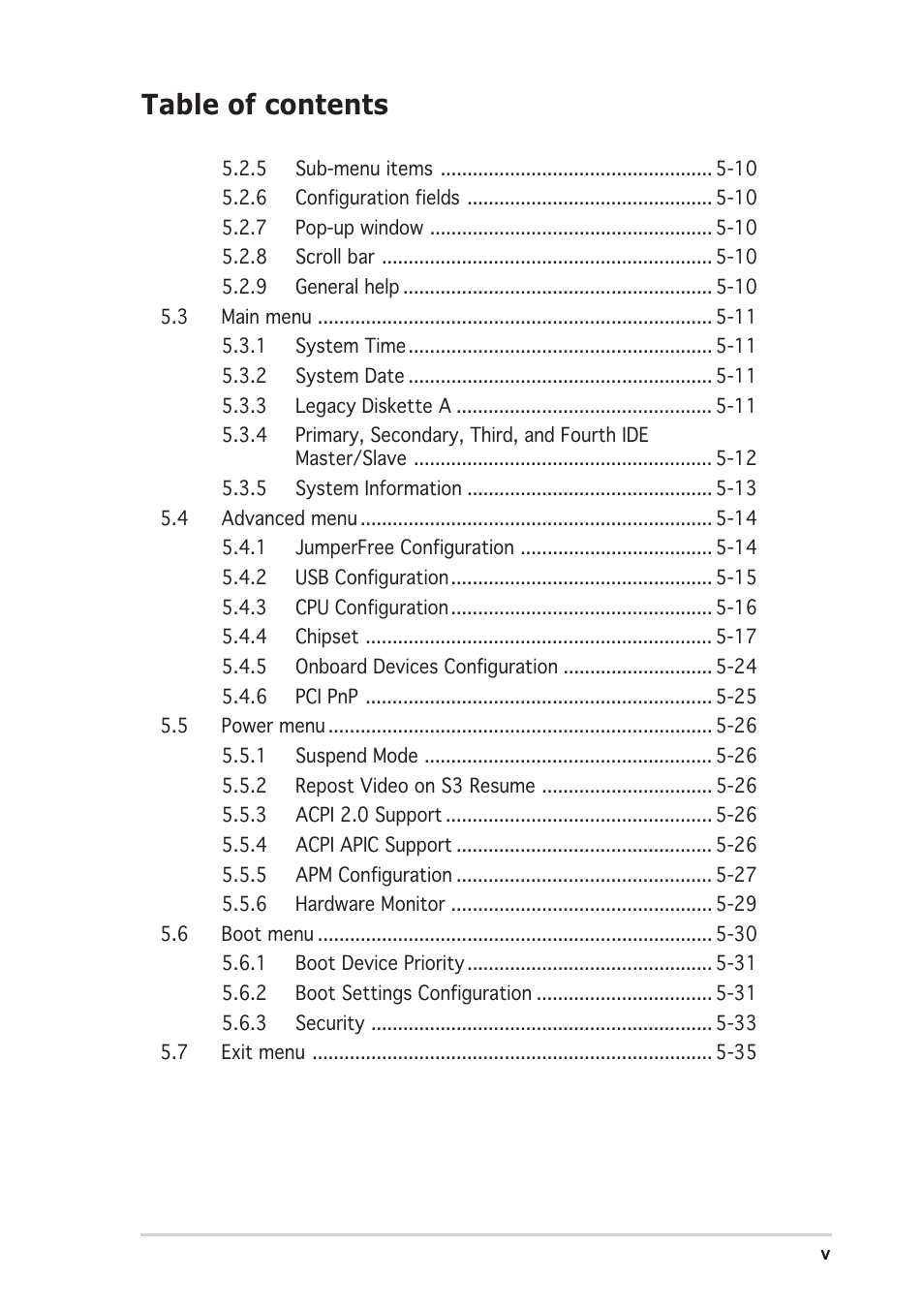 Asus V2-AE1 User Manual | Page 5 / 110