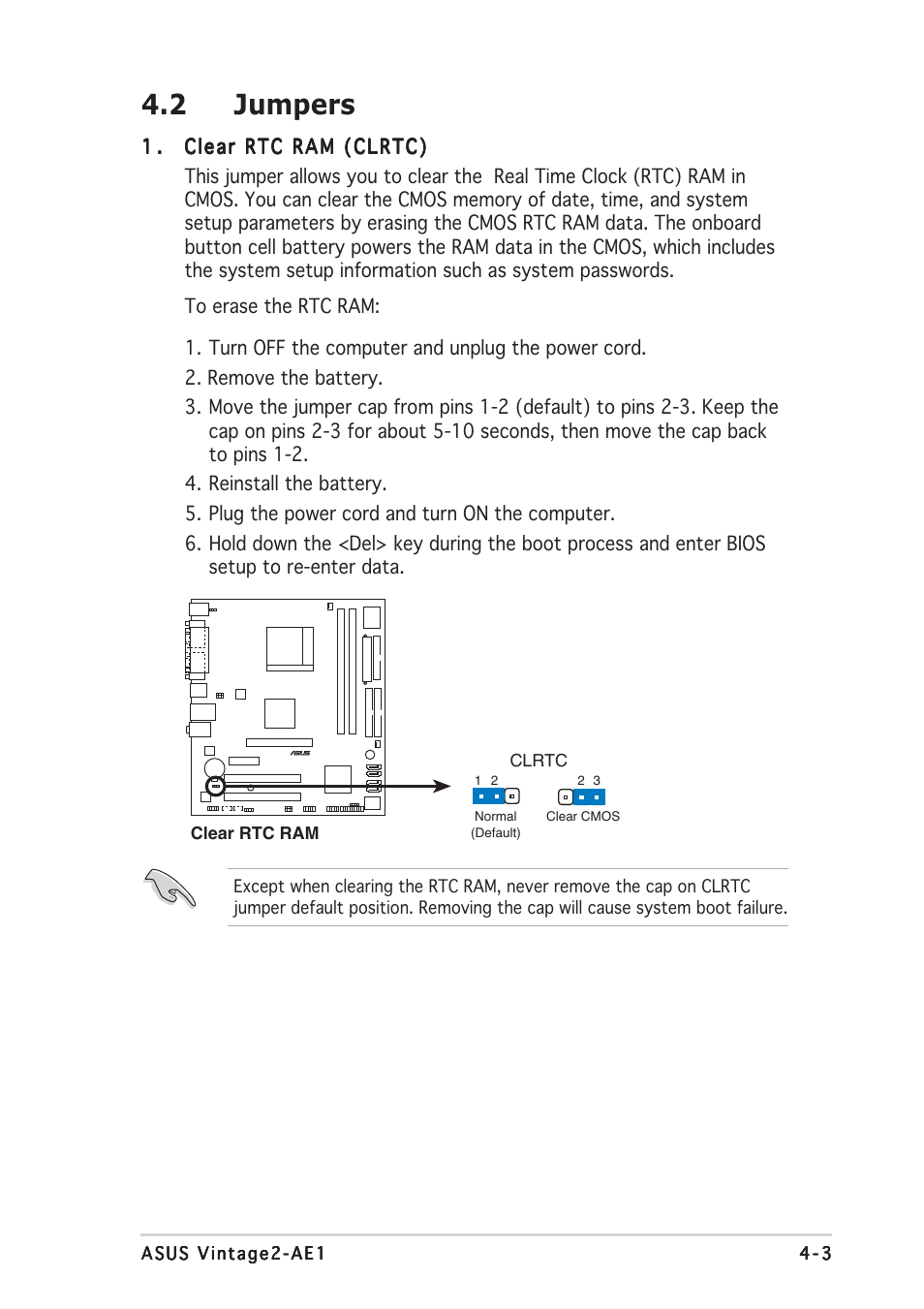 2 jumpers | Asus V2-AE1 User Manual | Page 65 / 110