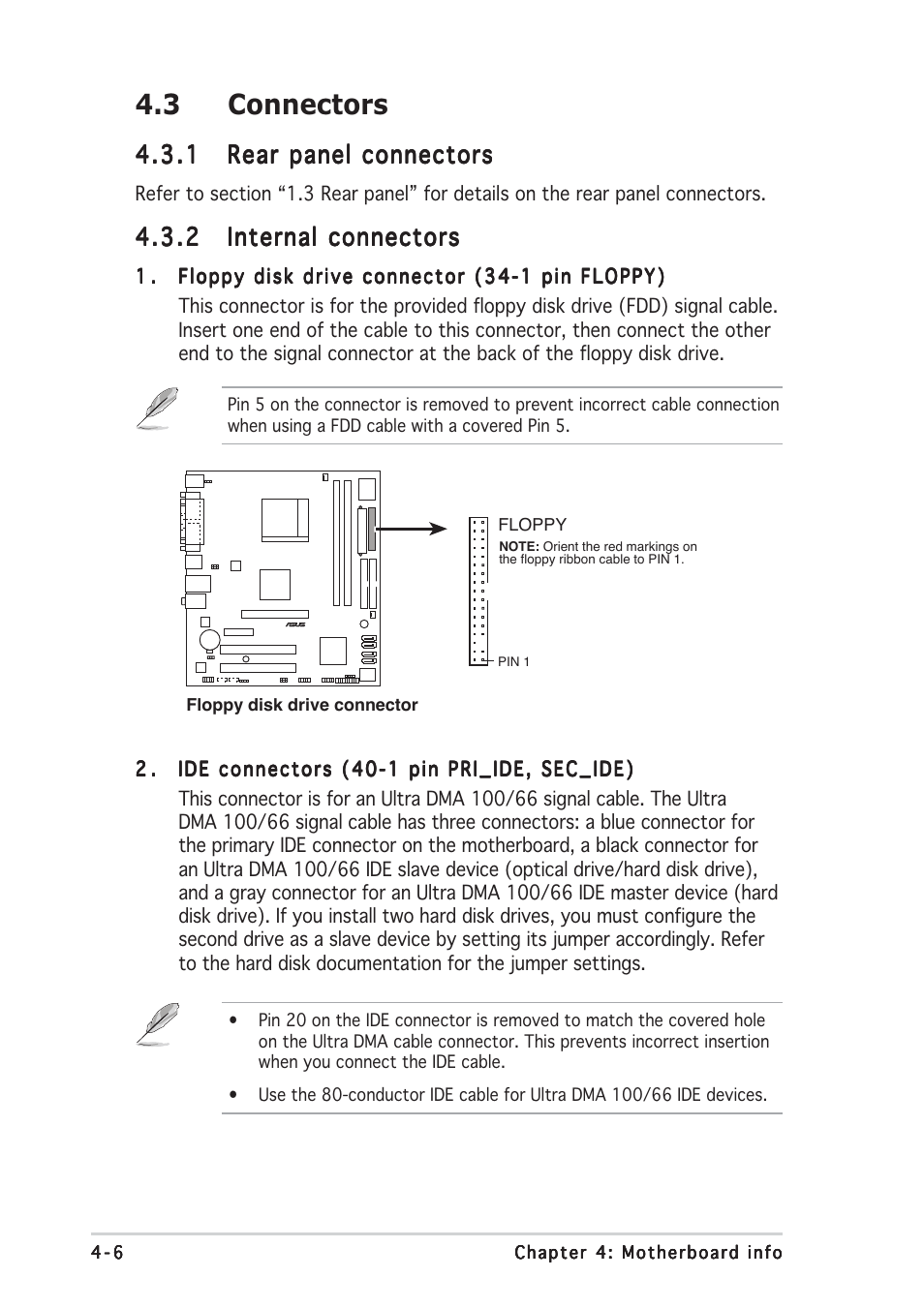 3 connectors | Asus V2-AE1 User Manual | Page 68 / 110