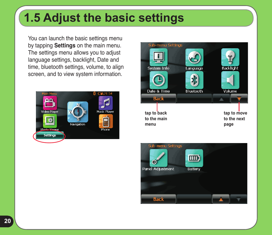  adjust the basic settings | Asus R600 User Manual | Page 20 / 109