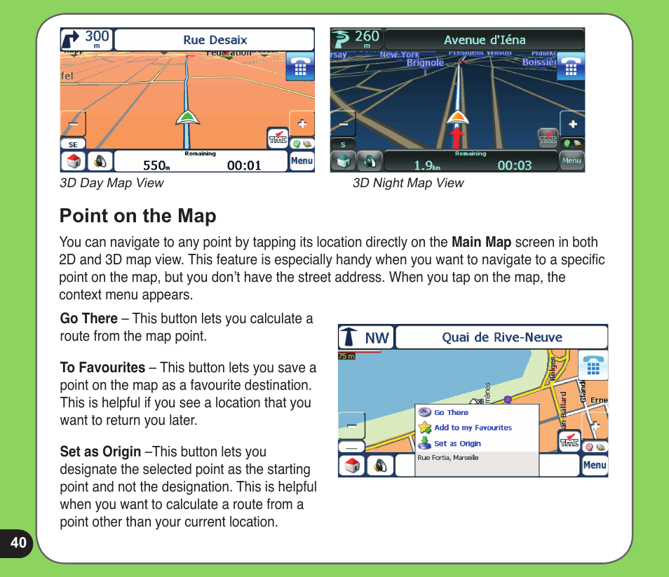 Point on the map | Asus R600 User Manual | Page 40 / 109