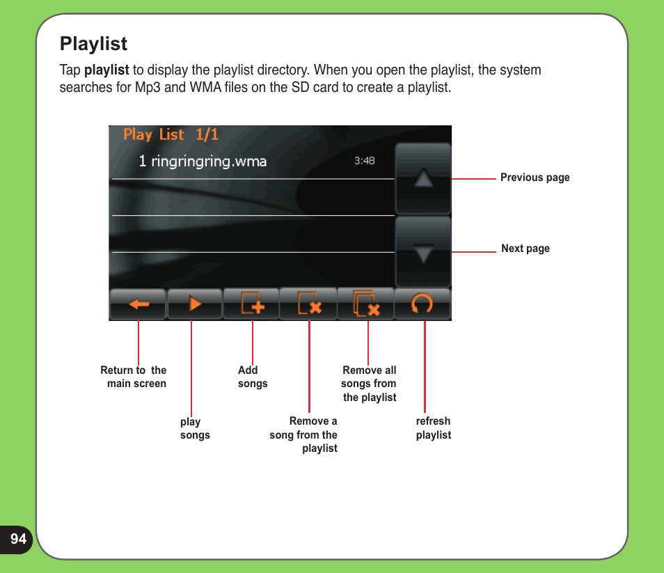 Playlist | Asus R600 User Manual | Page 94 / 109