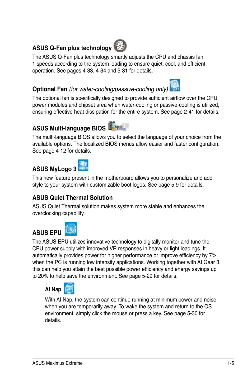 Asus Maximus Extreme User Manual | Page 21 / 196