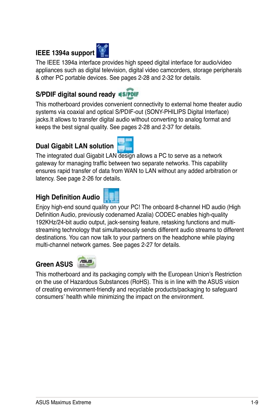 Asus Maximus Extreme User Manual | Page 25 / 196