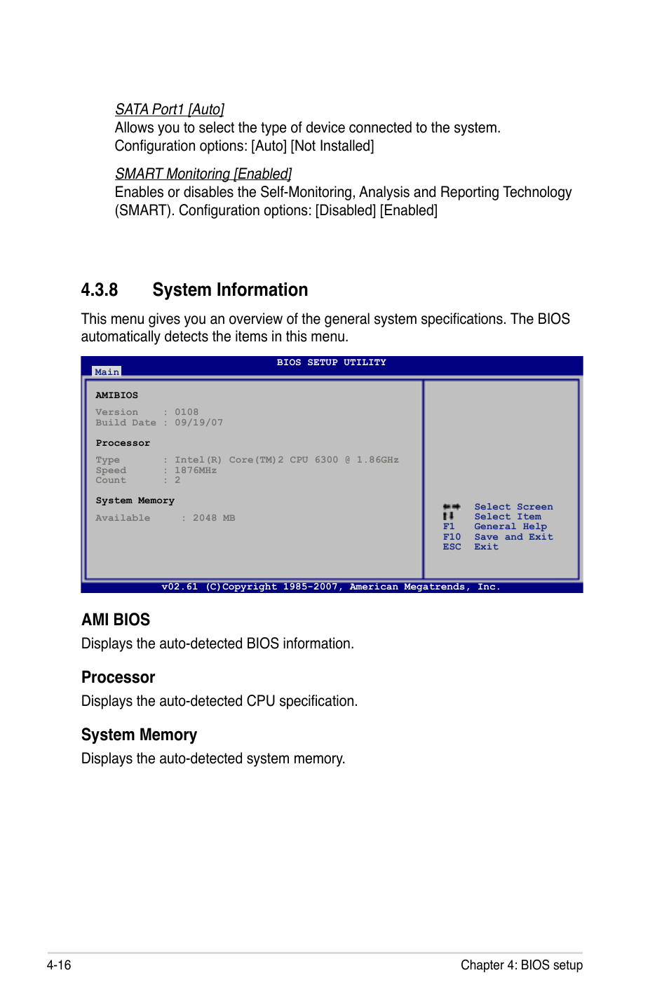 8 system information, Ami bios, Processor | Asus Maximus Extreme User Manual | Page 94 / 196