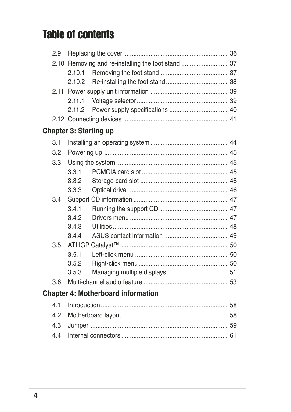 Asus Pundit-R User Manual | Page 4 / 94