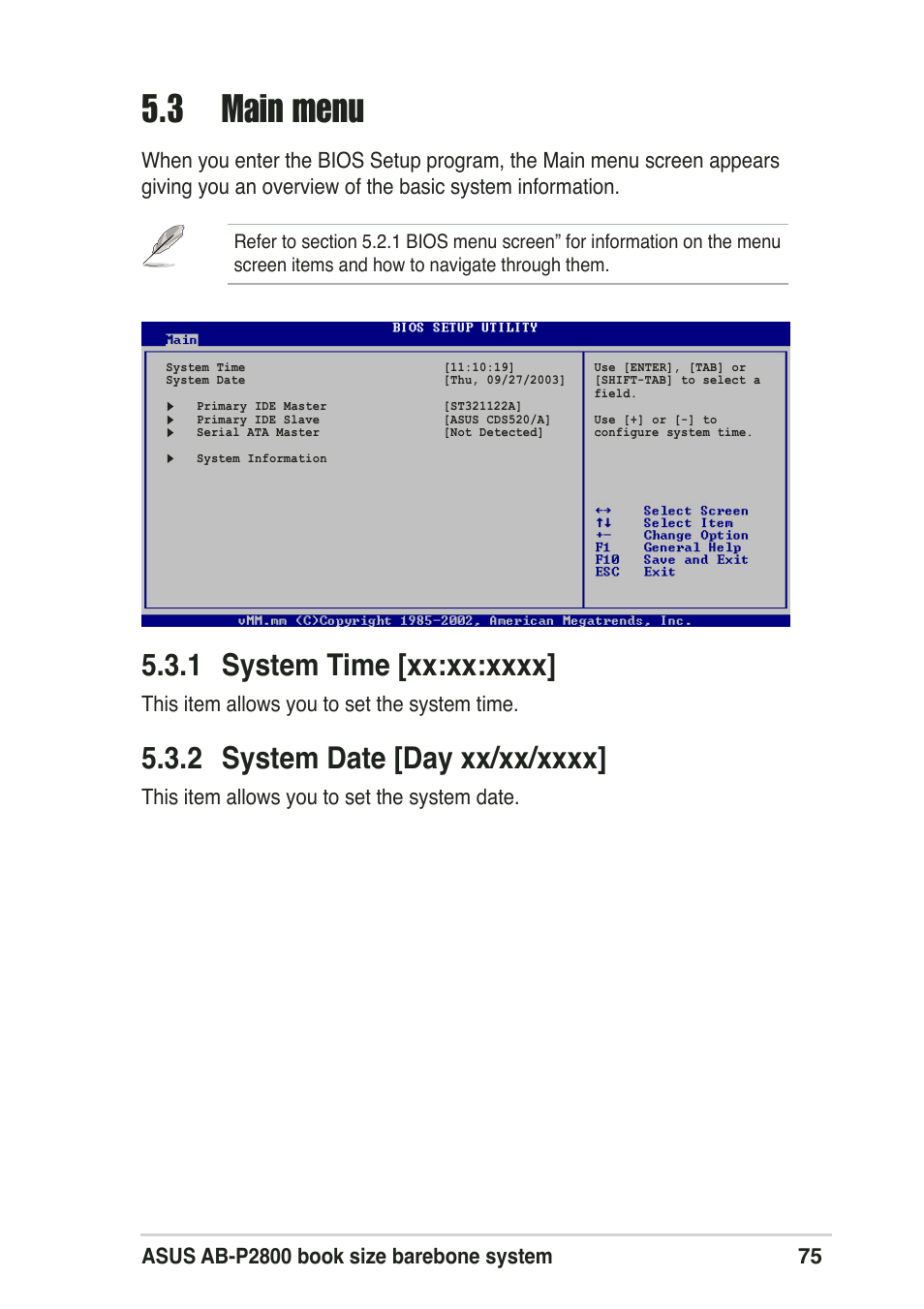 3 main menu | Asus Pundit-R User Manual | Page 75 / 94