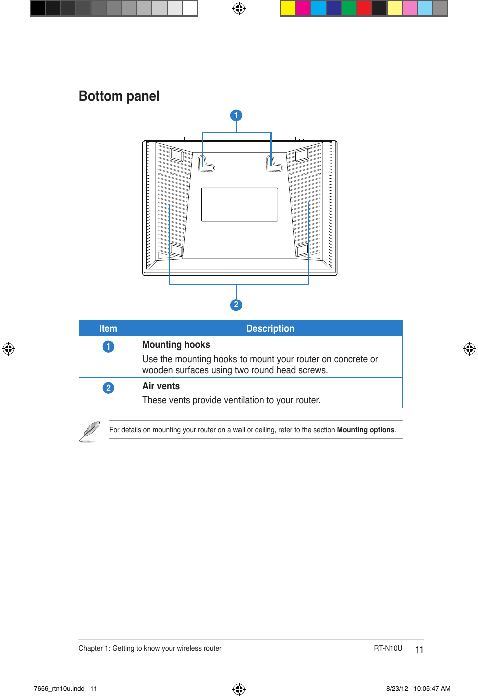 Bottom panel | Asus RT-N10U (VER.B1) User Manual | Page 11 / 72