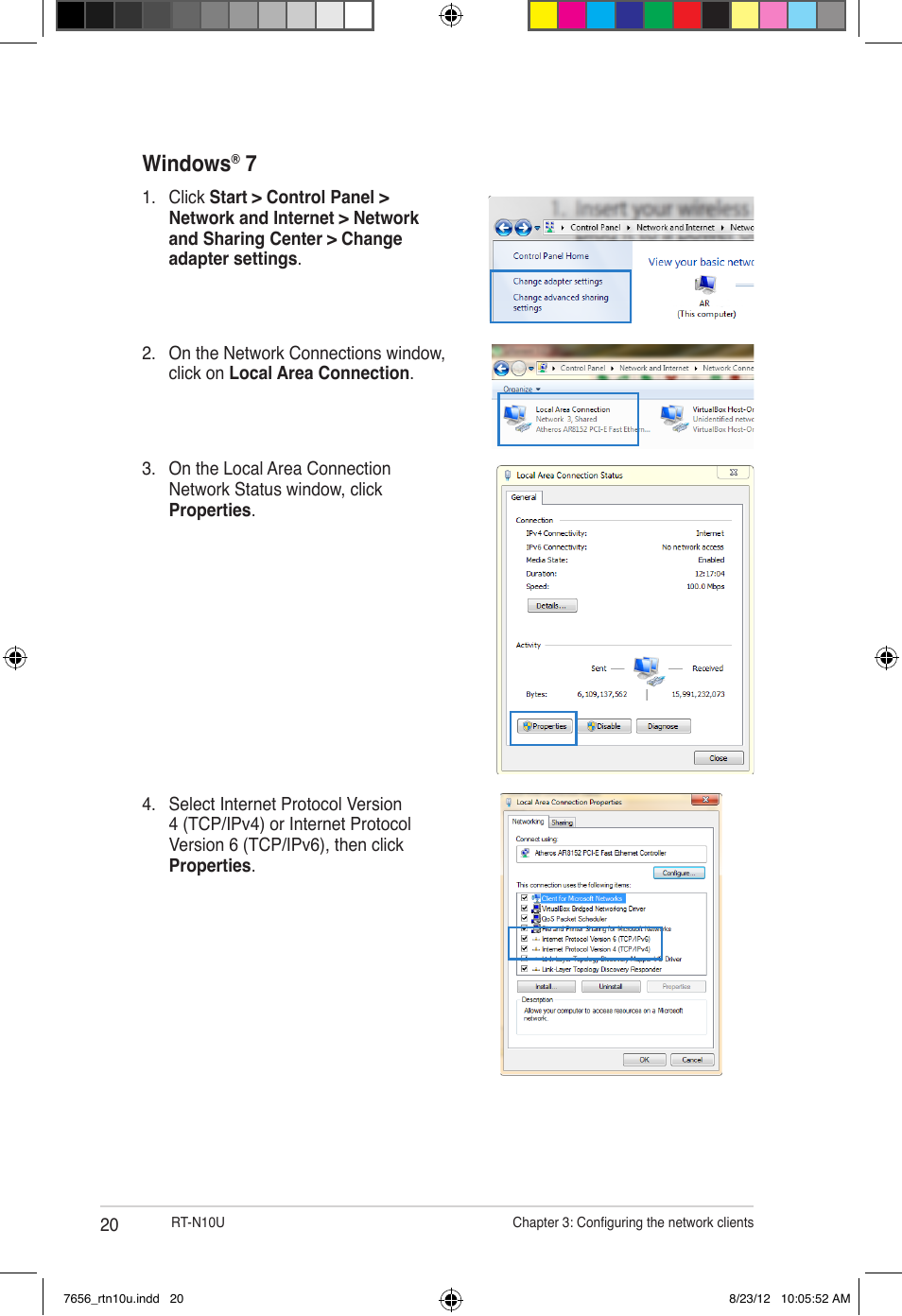 Windows | Asus RT-N10U (VER.B1) User Manual | Page 20 / 72