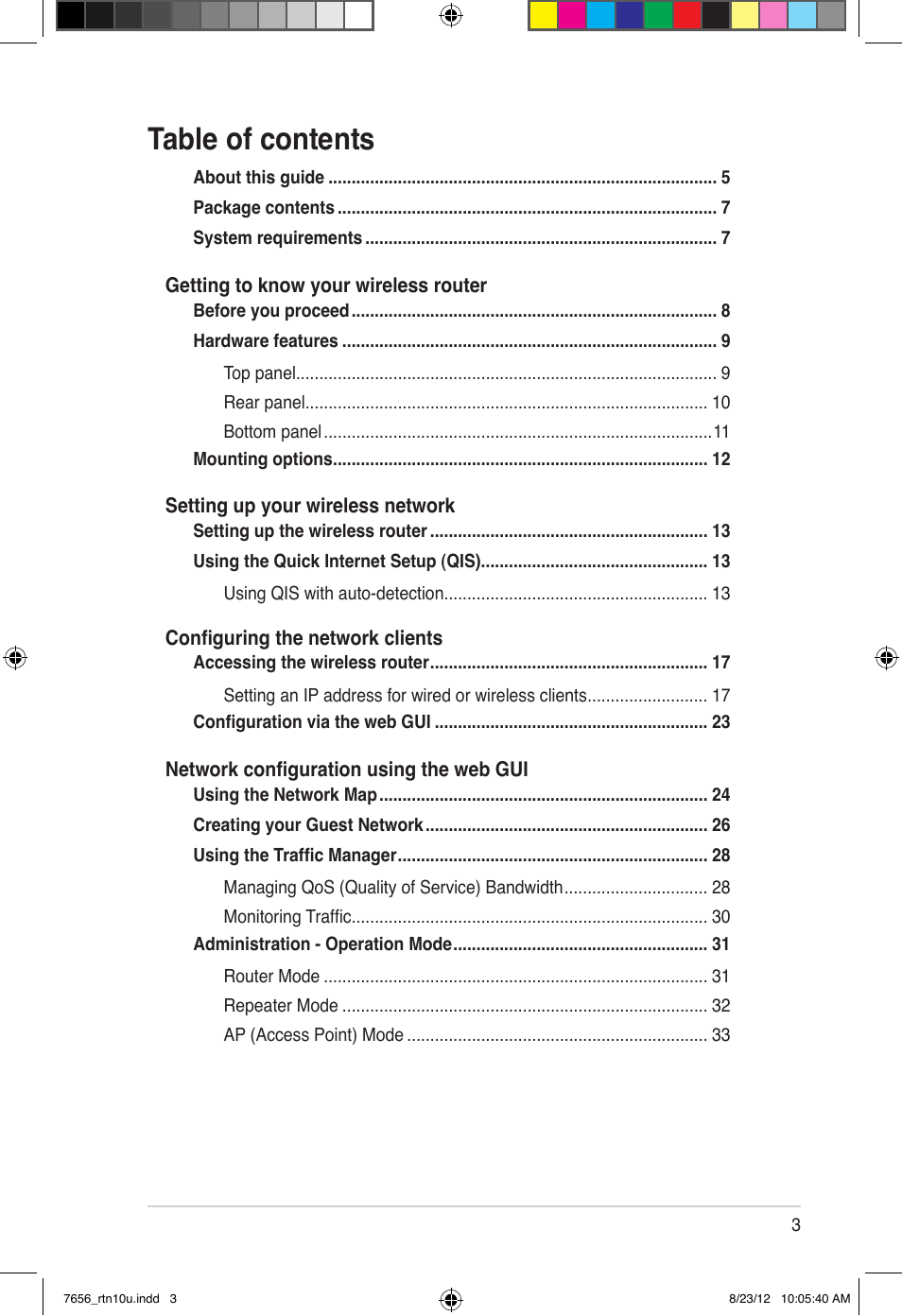 Asus RT-N10U (VER.B1) User Manual | Page 3 / 72