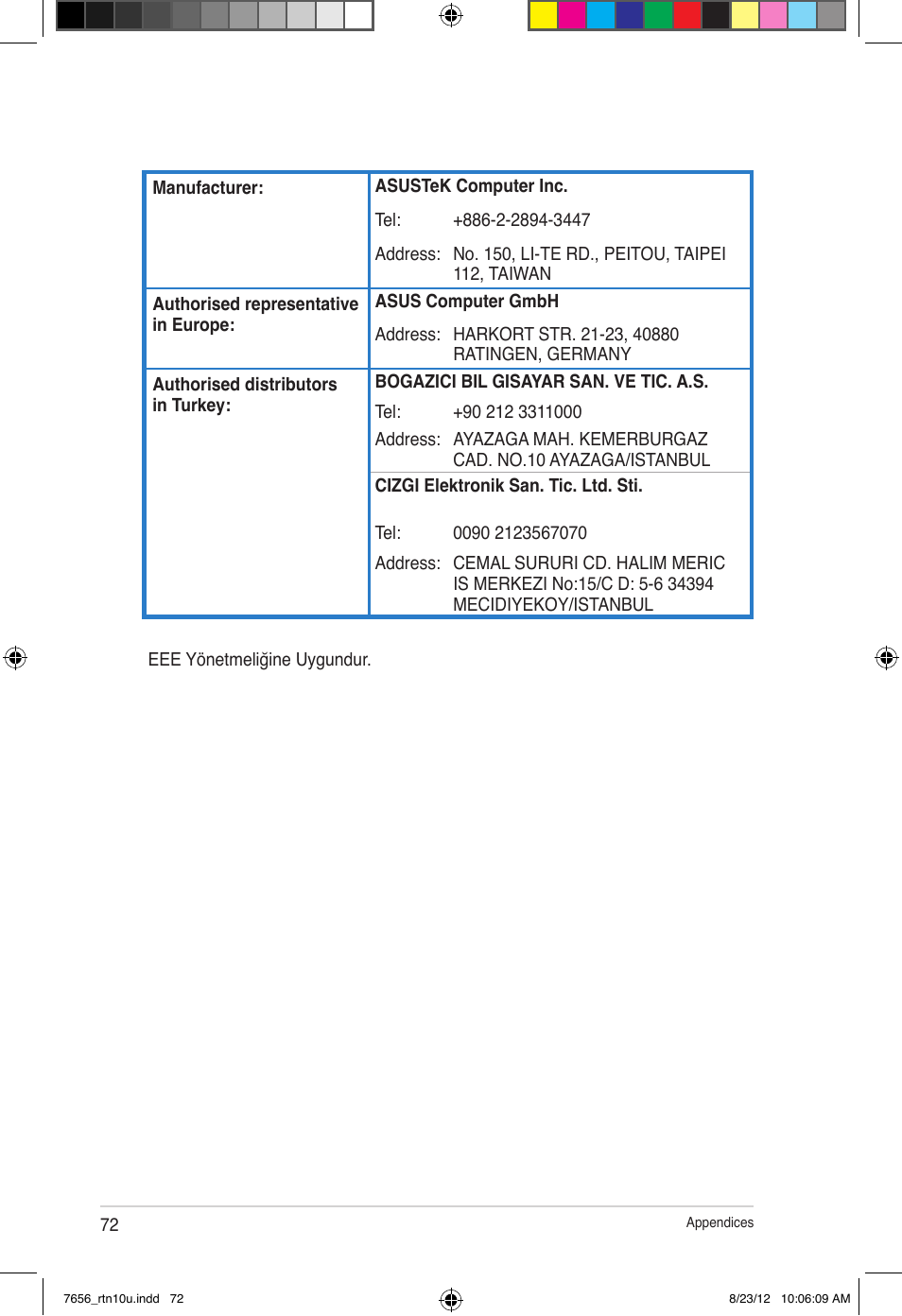 Asus RT-N10U (VER.B1) User Manual | Page 72 / 72