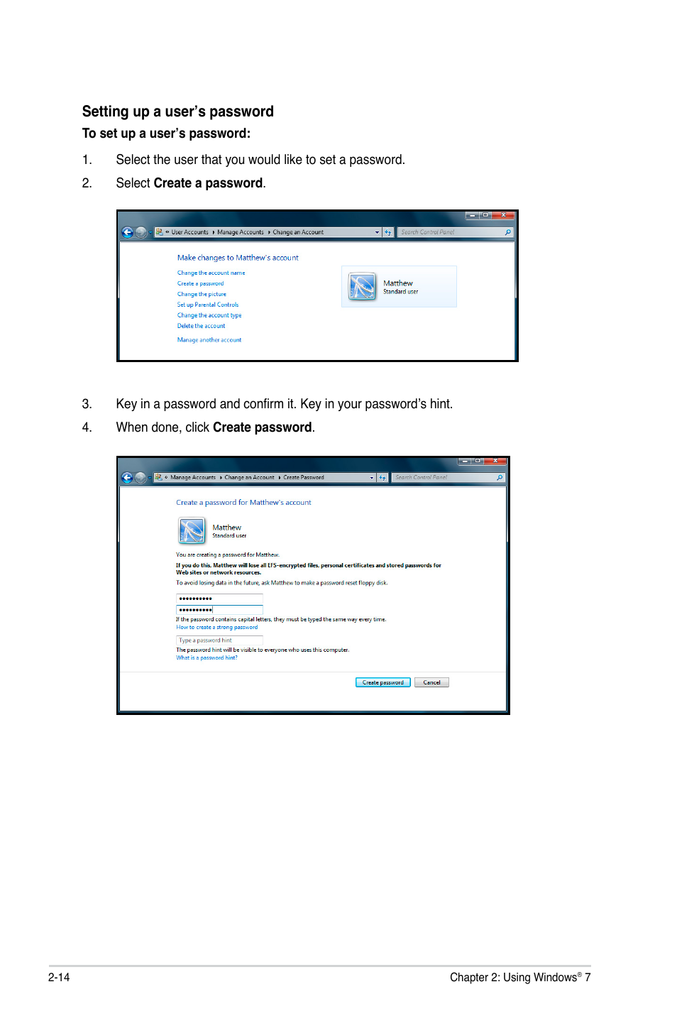 Asus CM1630 User Manual | Page 31 / 71