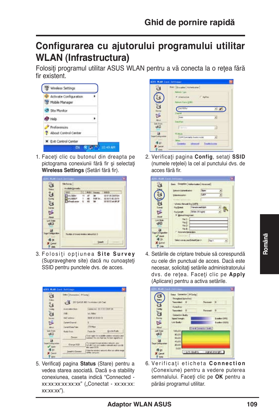 Ghid de pornire rapidă | Asus WL-130N User Manual | Page 110 / 177