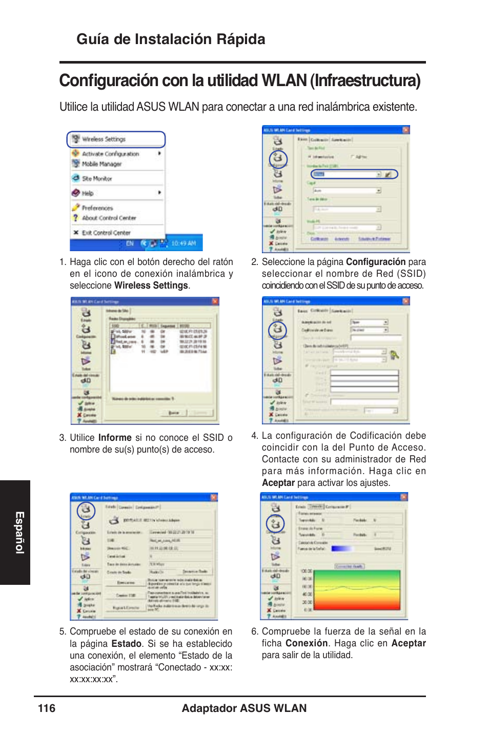 Guía de instalación rápida | Asus WL-130N User Manual | Page 117 / 177