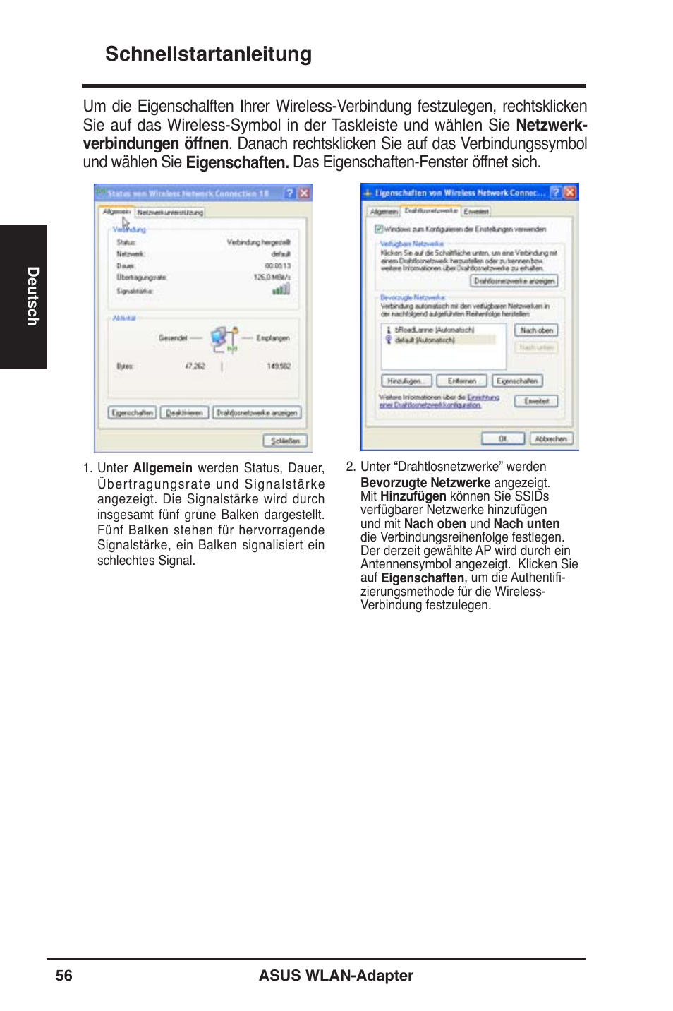 Schnellstartanleitung | Asus WL-130N User Manual | Page 57 / 177