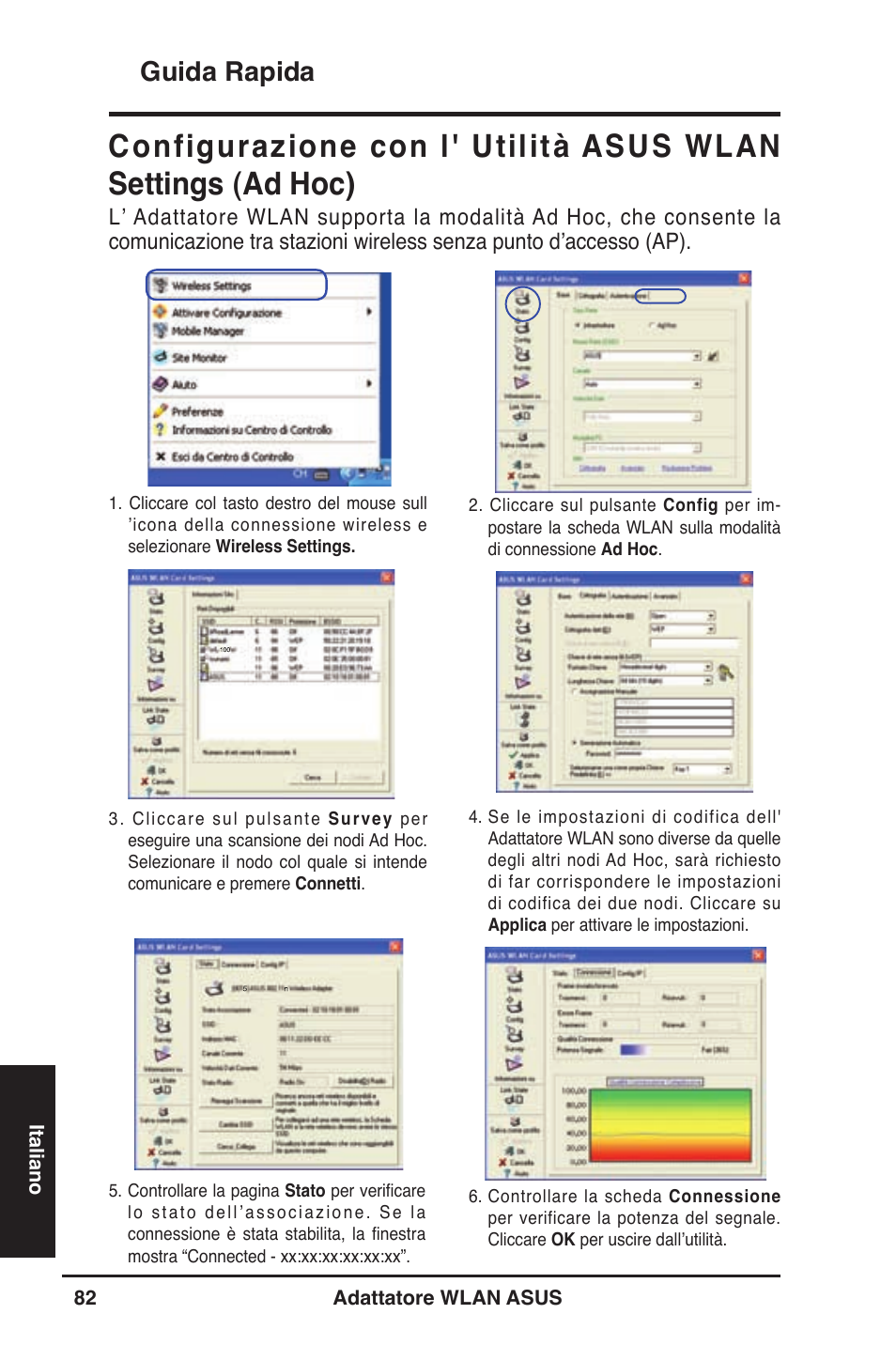 Guida rapida | Asus WL-130N User Manual | Page 83 / 177