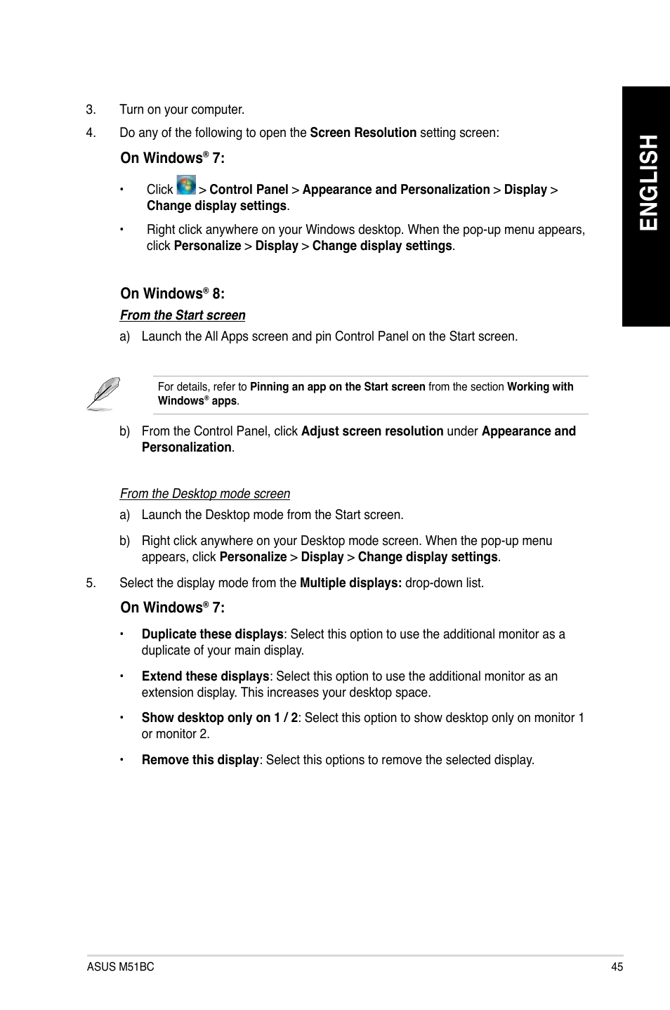 En g lis h en g li sh | Asus M51BC User Manual | Page 45 / 87