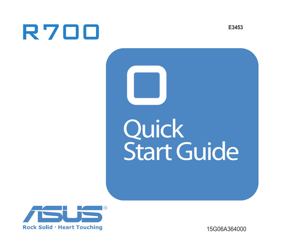 Asus R700T User Manual | 15 pages