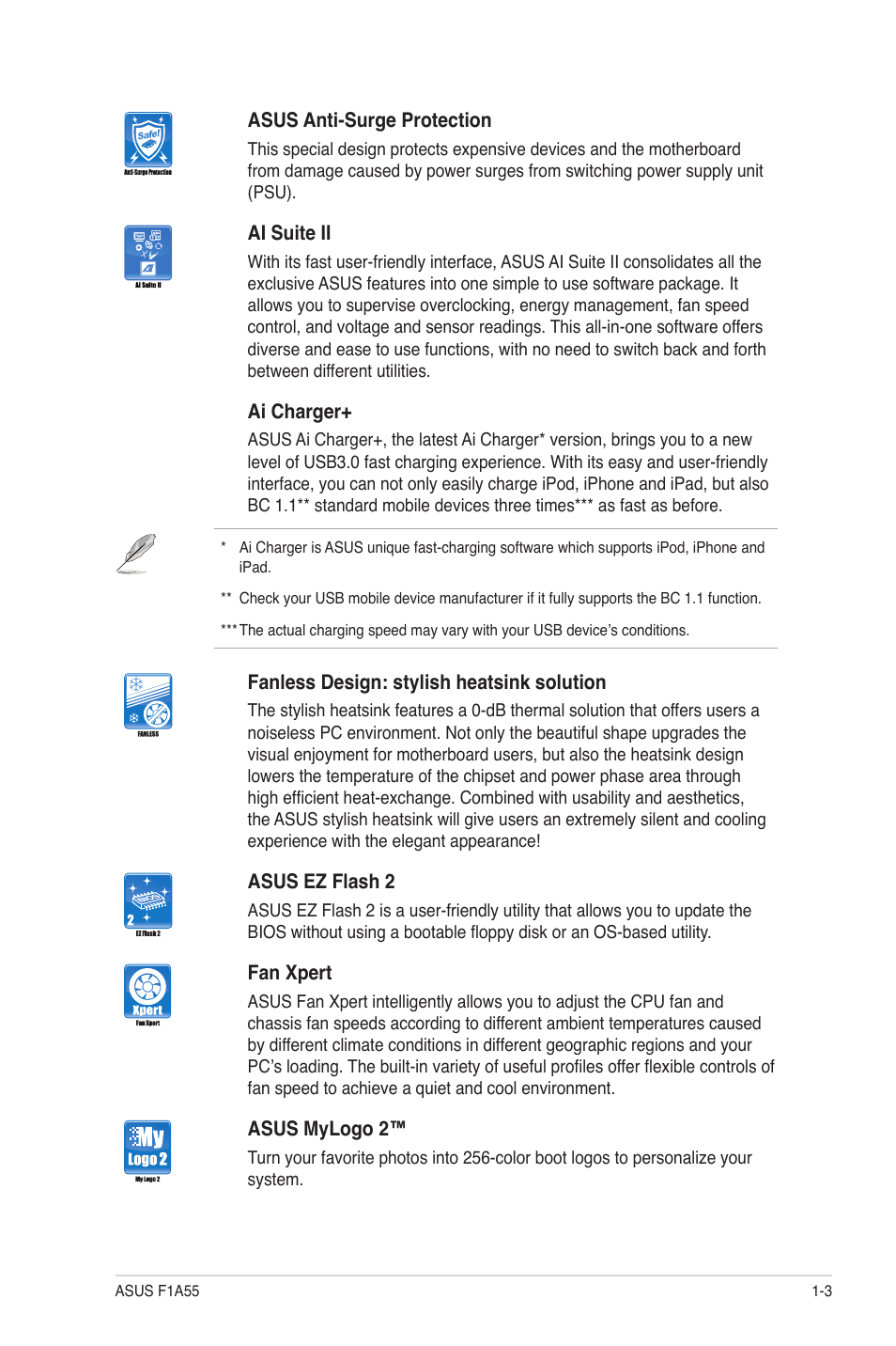 Asus F1A55 User Manual | Page 15 / 70