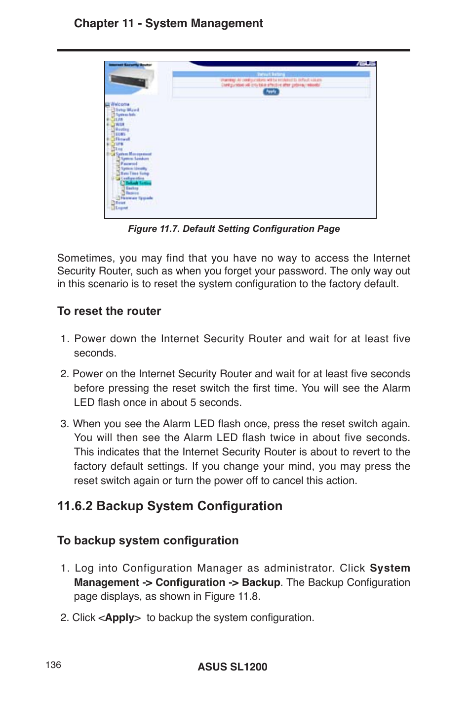 2 backup system configuration | Asus SL1200 User Manual | Page 153 / 175