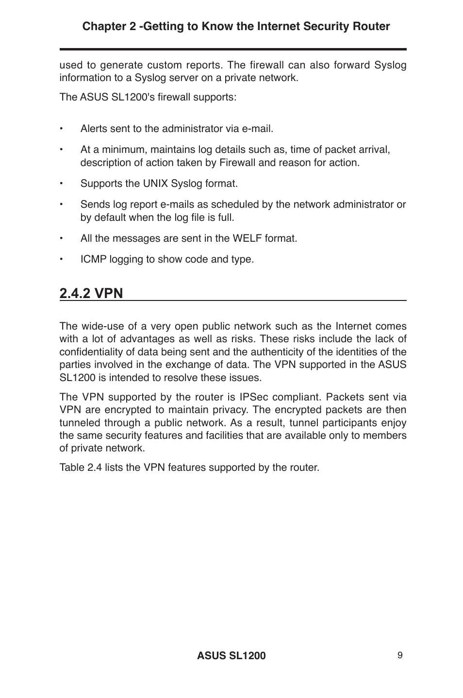 2 vpn | Asus SL1200 User Manual | Page 26 / 175