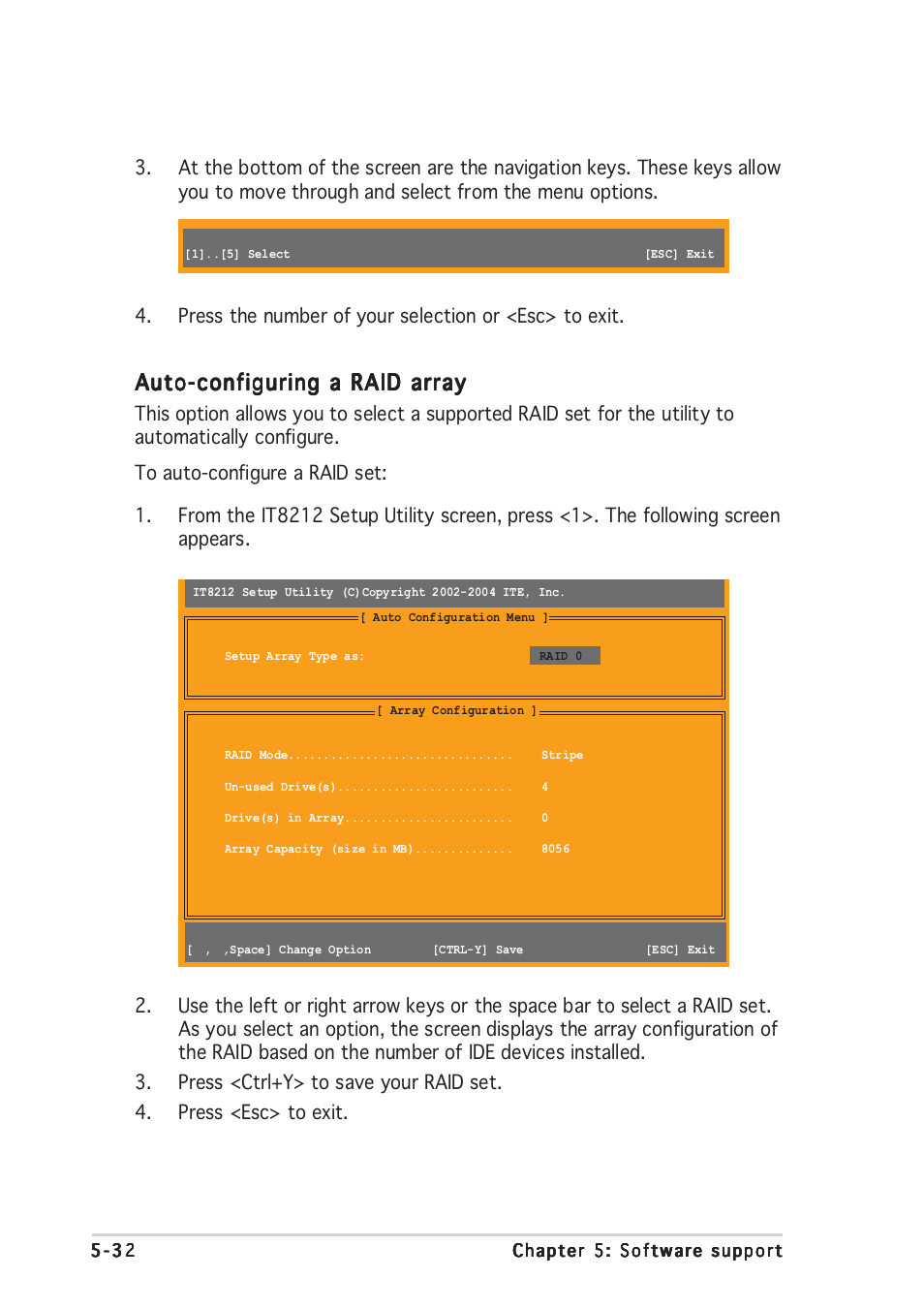 Auto-configuring a raid array | Asus P5GD2 Deluxe User Manual | Page 144 / 150