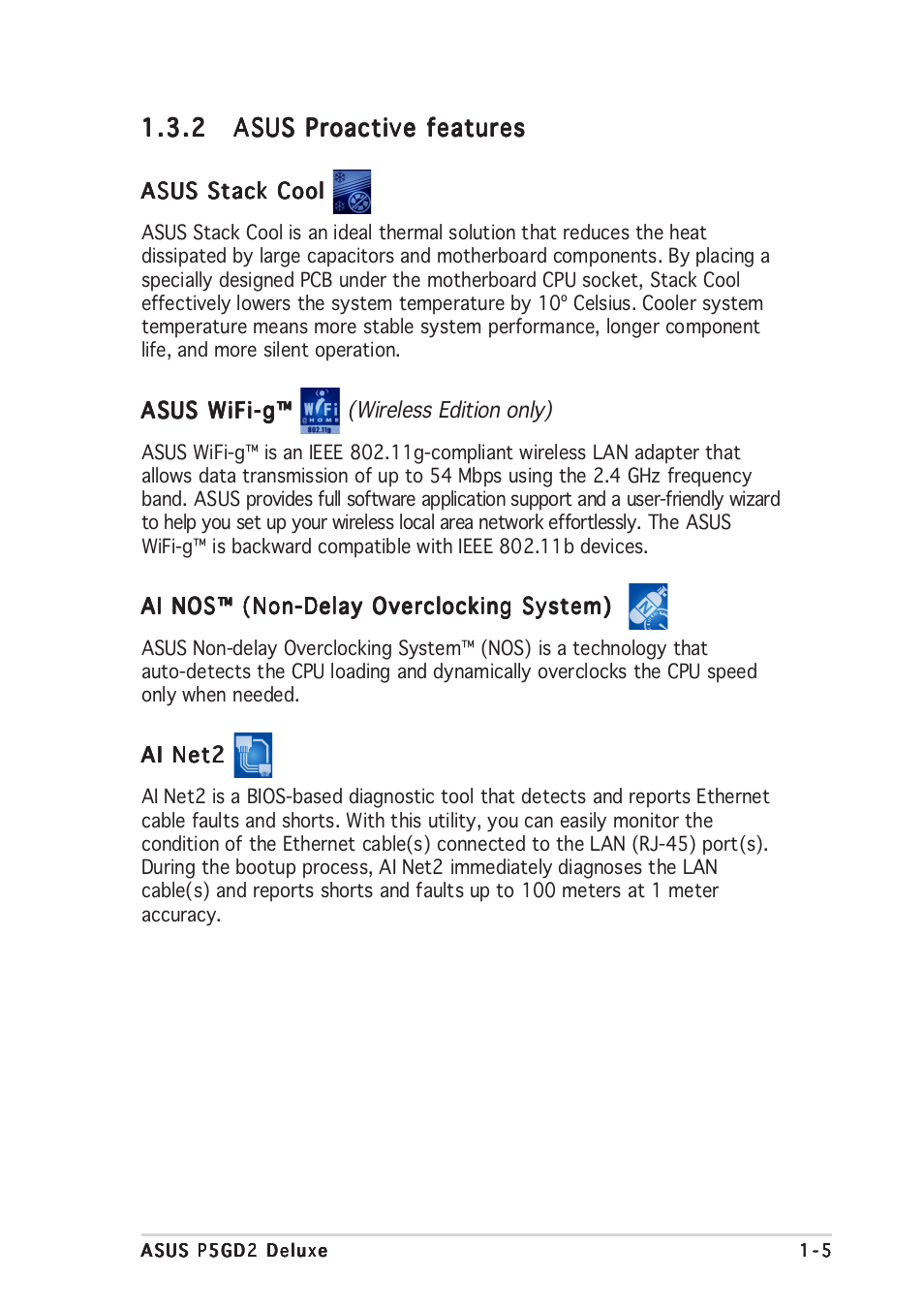 Asus P5GD2 Deluxe User Manual | Page 21 / 150