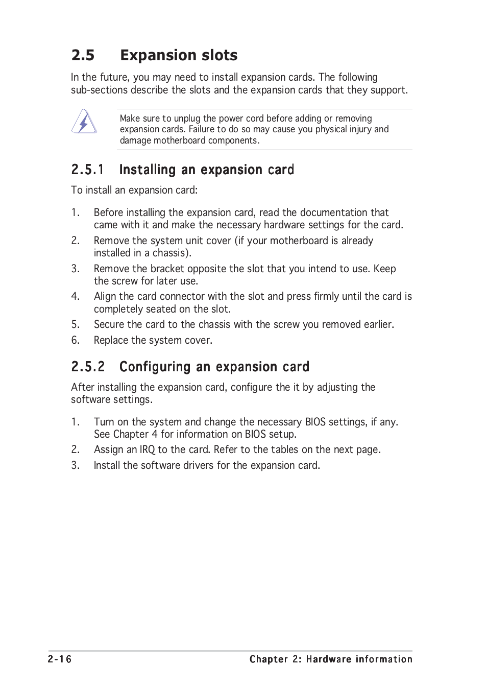 5 expansion slots | Asus P5GD2 Deluxe User Manual | Page 40 / 150