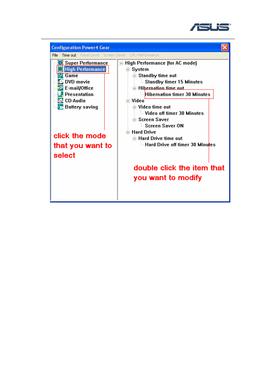 Asus Power 4 Gear User Manual | Page 6 / 8