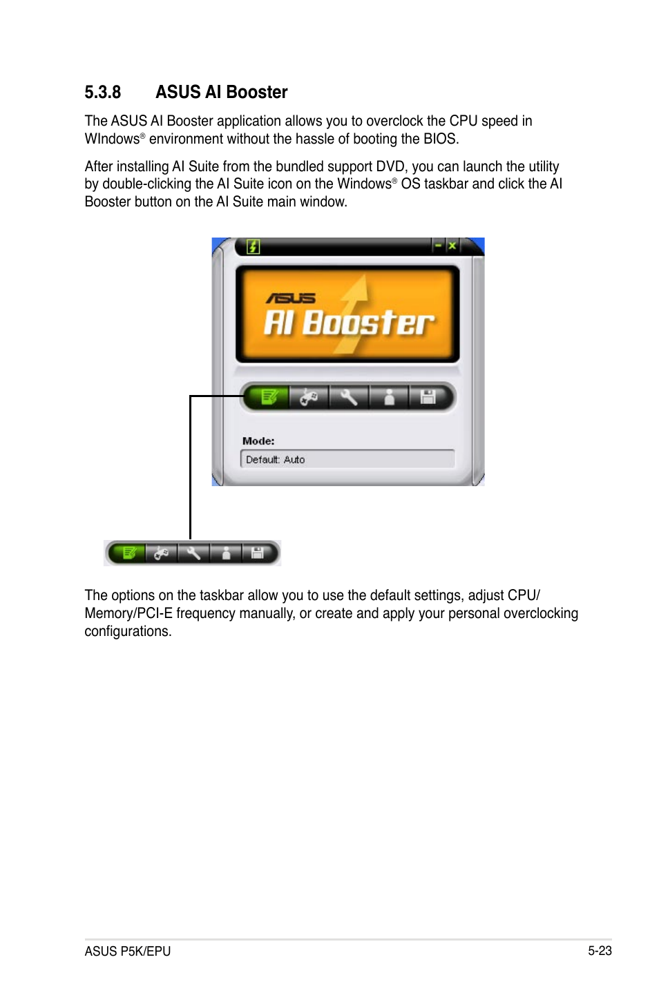 8 asus ai booster | Asus P5K/EPU User Manual | Page 125 / 148