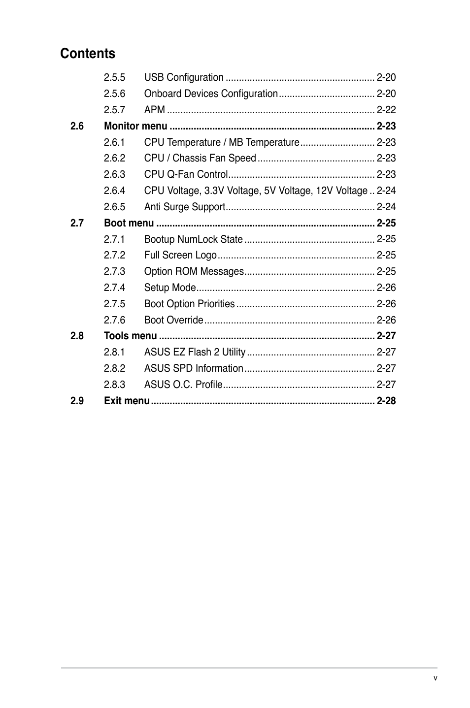 Asus P8H61-M LE/USB3 User Manual | Page 5 / 68