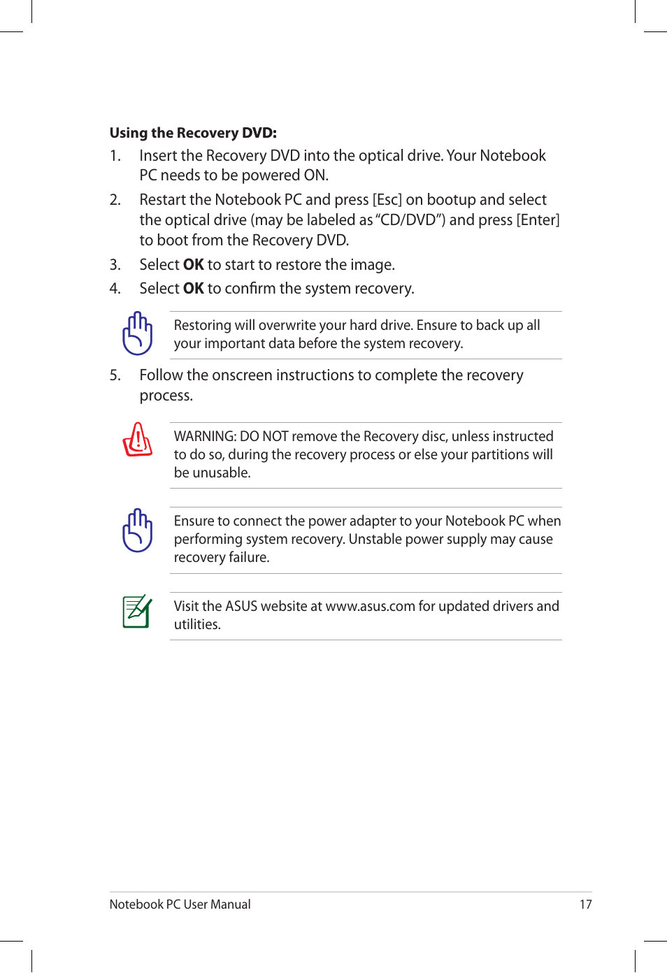 Asus U53Jc User Manual | Page 17 / 28