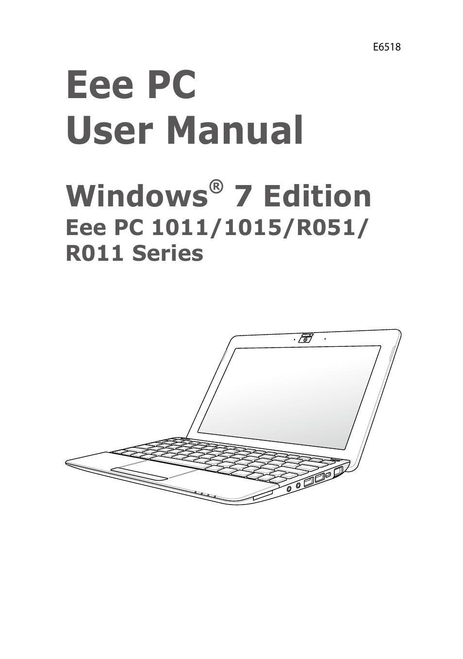 Asus Eee PC 1011BX User Manual | 66 pages