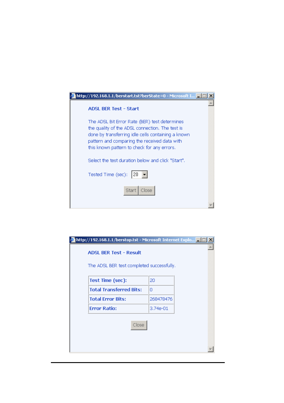 Adsl ber test | Asus AM604g User Manual | Page 17 / 59