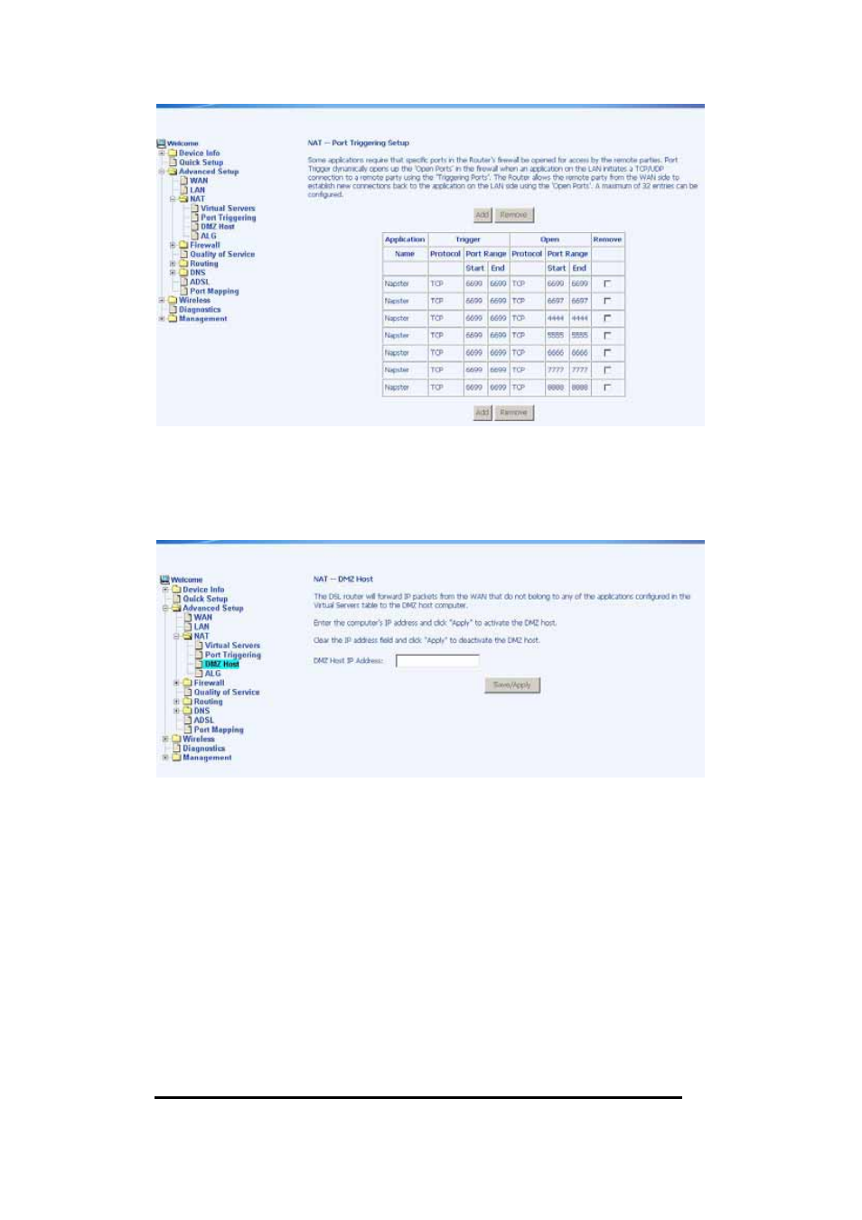 Dmz host | Asus AM604g User Manual | Page 30 / 59