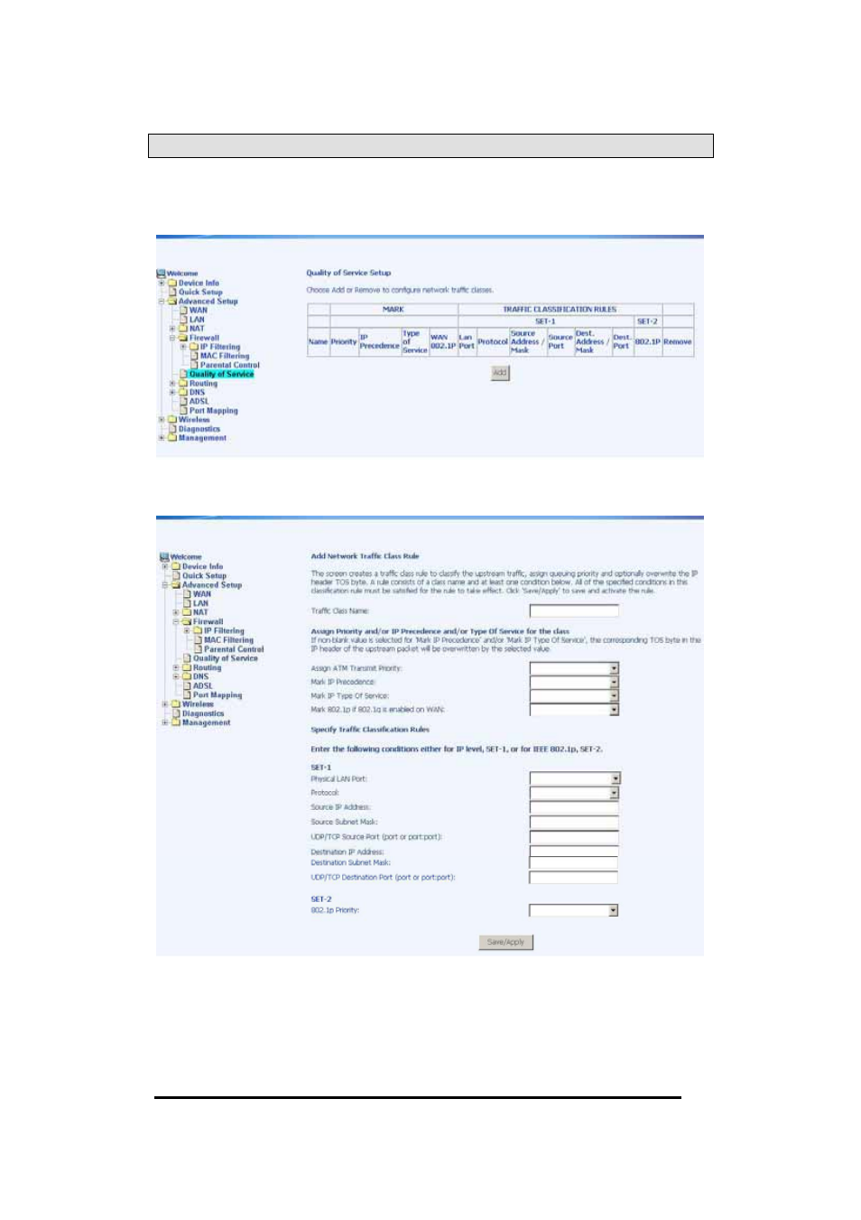 Quality of service | Asus AM604g User Manual | Page 35 / 59