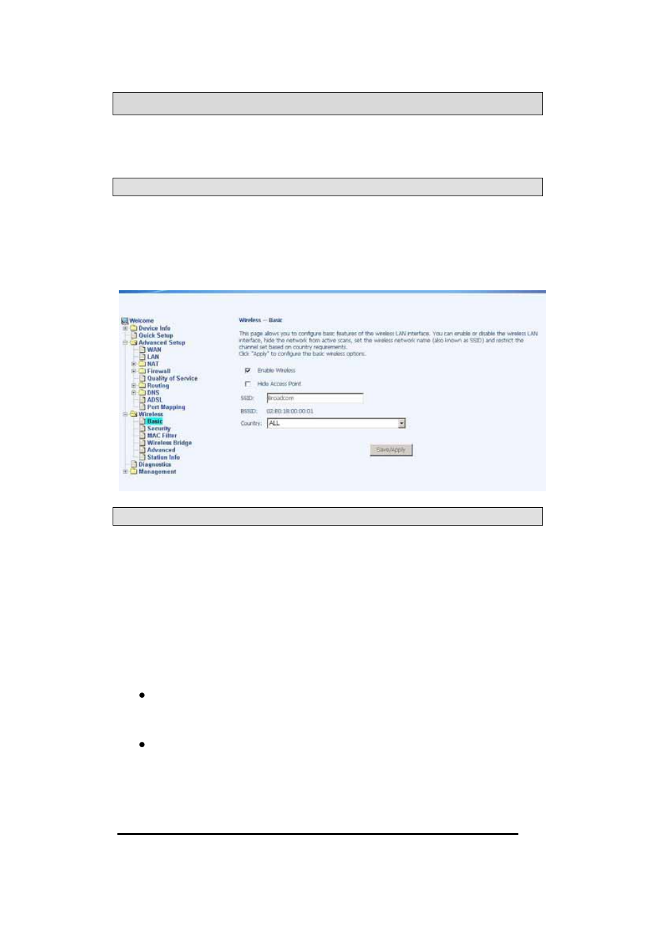 Wireless, Basic, Security | Ireless | Asus AM604g User Manual | Page 43 / 59