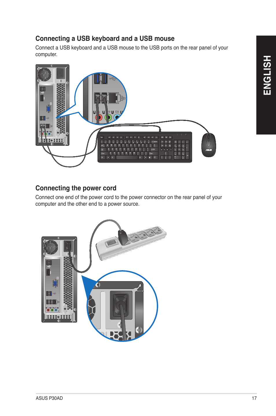 En g lis h en g li sh | Asus P30AD User Manual | Page 17 / 60