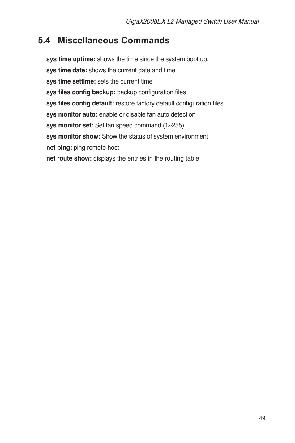 4 miscellaneous commands | Asus GigaX2008EX User Manual | Page 59 / 71